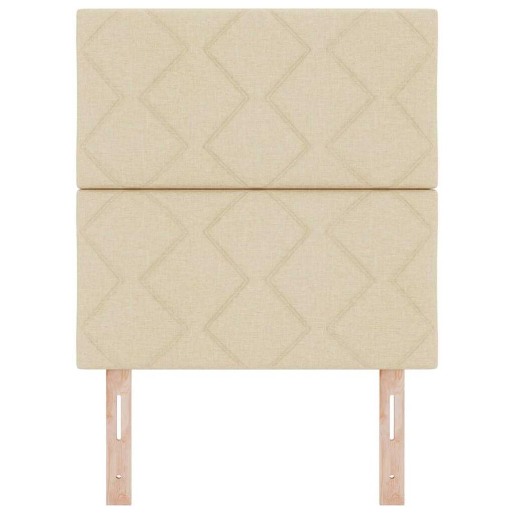 vidaXL Υφασμάτινο Κεφαλάρι Geometric με κεφαλάρι Κρεμ 80 cm ύφασμα