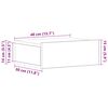 vidaXL Κομοδίνα Κρεμαστά 2 τεμ. Sonoma Δρυς 40x30x15εκ. από Επεξ. Ξύλο