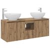 vidaXL &Sigma;&epsilon;&tau; &Nu;&tau;&omicron;&upsilon;&lambda;&alpha;&pi;&iota;ώ&nu; &Mu;&pi;ά&nu;&iota;&omicron;&upsilon; 3 &tau;&mu;&chi;. Artisan &Delta;&rho;&upsilon;&sigmaf; 129 x 44,5 x 80 &epsilon;&kappa;.