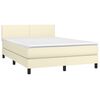 vidaXL &Kappa;&rho;&epsilon;&beta;ά&tau;&iota; Boxspring &mu;&epsilon; &Sigma;&tau;&rho;ώ&mu;&alpha; & LED &Kappa;&rho;&epsilon;&mu; 140x200 &epsilon;&kappa;. &Sigma;&upsilon;&nu;&theta;. &Delta;έ&rho;&mu;&alpha;