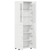 vidaXL Highboard &mu;&epsilon; &rho;ά&phi;&iota; &Upsilon;&psi;&eta;&lambda;ή&sigmaf; &gamma;&upsilon;&alpha;&lambda;ά&delta;&alpha;&sigmaf; &lambda;&epsilon;&upsilon;&kappa;ό 60 x 35 x 182 &epsilon;&kappa;.
