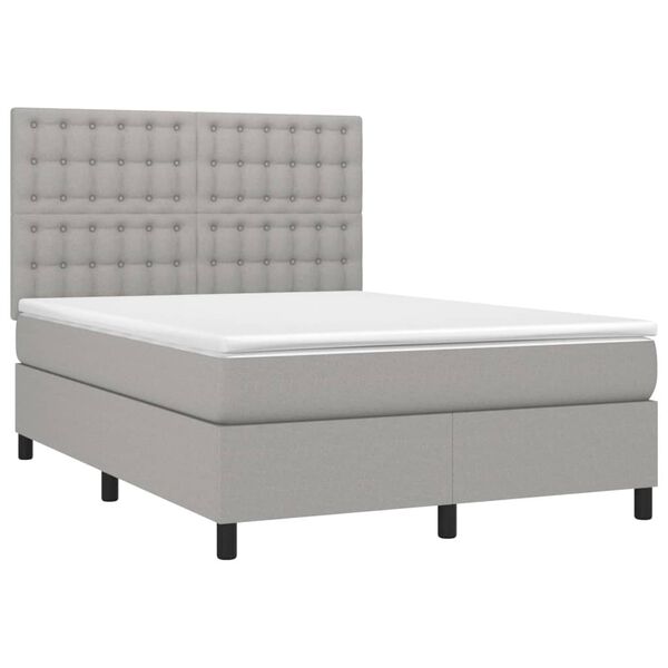 vidaXL &Kappa;&rho;&epsilon;&beta;ά&tau;&iota; Boxspring &mu;&epsilon; &Sigma;&tau;&rho;ώ&mu;&alpha; &Alpha;&nu;&omicron;&iota;&chi;&tau;ό &Gamma;&kappa;&rho;&iota; 140x200 &epsilon;&kappa;. &Upsilon;&phi;&alpha;&sigma;&mu;ά&tau;&iota;&nu;&omicron;