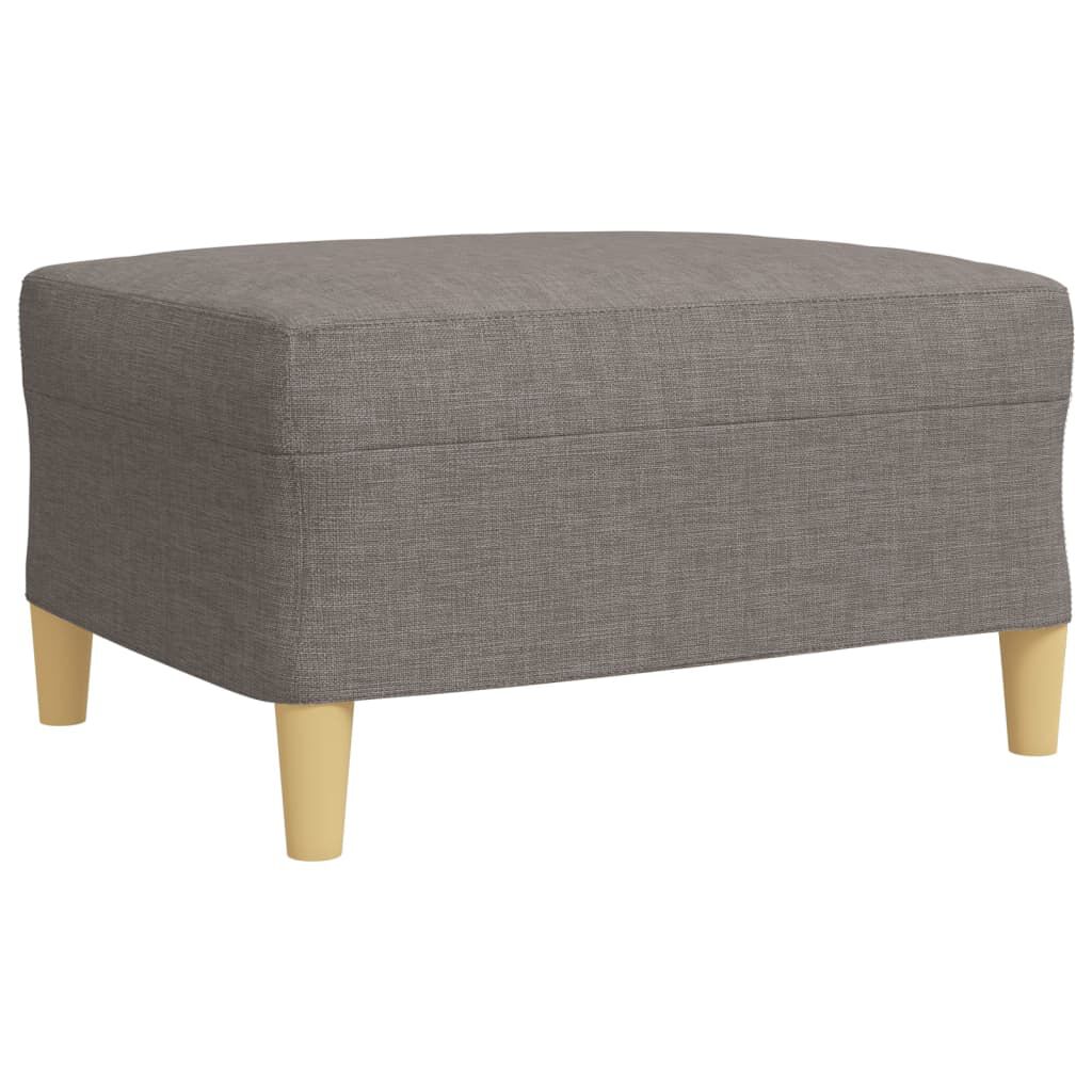 vidaXL Σαλόνι Σετ 4 Τεμαχίων Taupe Ύφασμα + Μαξιλάρια/Υποπόδιο