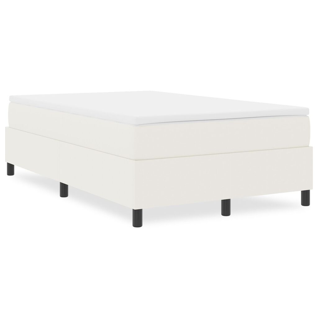 vidaXL Κρεβάτι Box Spring Κρεμ 120x200 εκ από κορντούρα