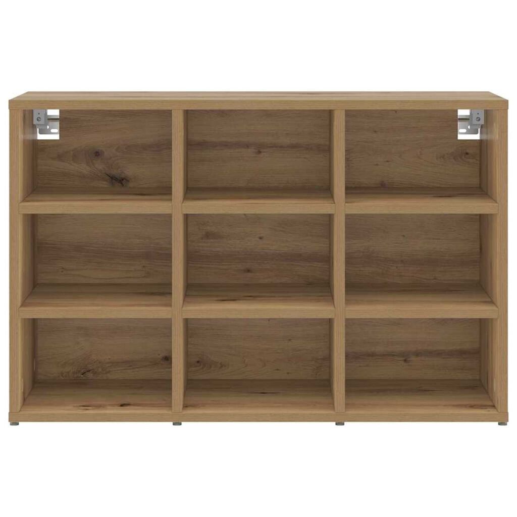 vidaXL Ντουλάπα Παπουτσιών με ράφι artisan δρυς 77.5 x 30 x 51 εκ.