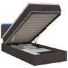 vidaXL &Kappa;&rho;&epsilon;&beta;ά&tau;&iota; Ottoman &mu;&epsilon; &Sigma;&tau;&rho;ώ&mu;&alpha; &kappa;&alpha;&iota; LED &Sigma;&kappa;&omicron;ύ&rho;&omicron; &Kappa;&alpha;&phi;έ 100 x 200 cm