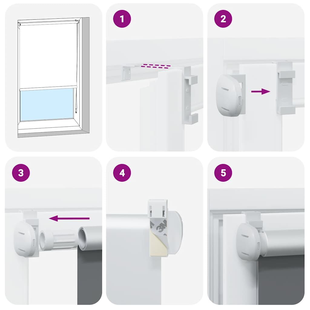 vidaXL Ρολέρ Μπλακάουτ γκρί 105x130 cm Πλάτος υφάσματος 100,7 cm