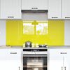 vidaXL Πίσω Πάνελ Κουζίνας 2 pcs Κίτρινο 70 x 60 cm σκληρυμένο γυαλί
