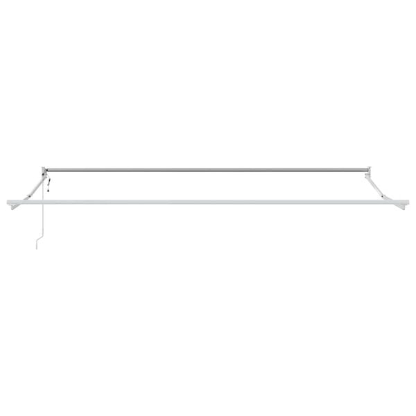 vidaXL Αντιανεμικό Λευκό 5 x 3 m Μέταλλο