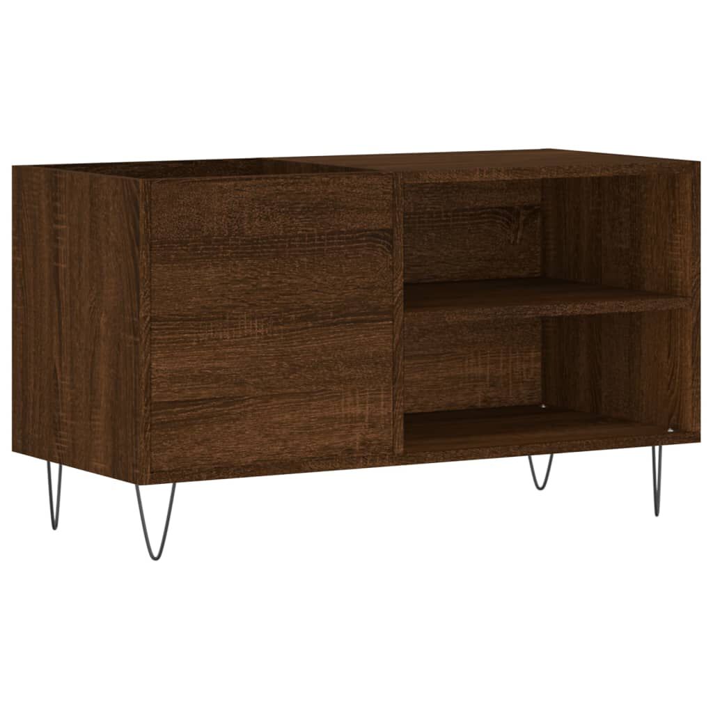 vidaXL Δισκοθήκη Καφέ Δρυς 85 x 38 x 48 εκ. από Επεξεργασμένο Ξύλο