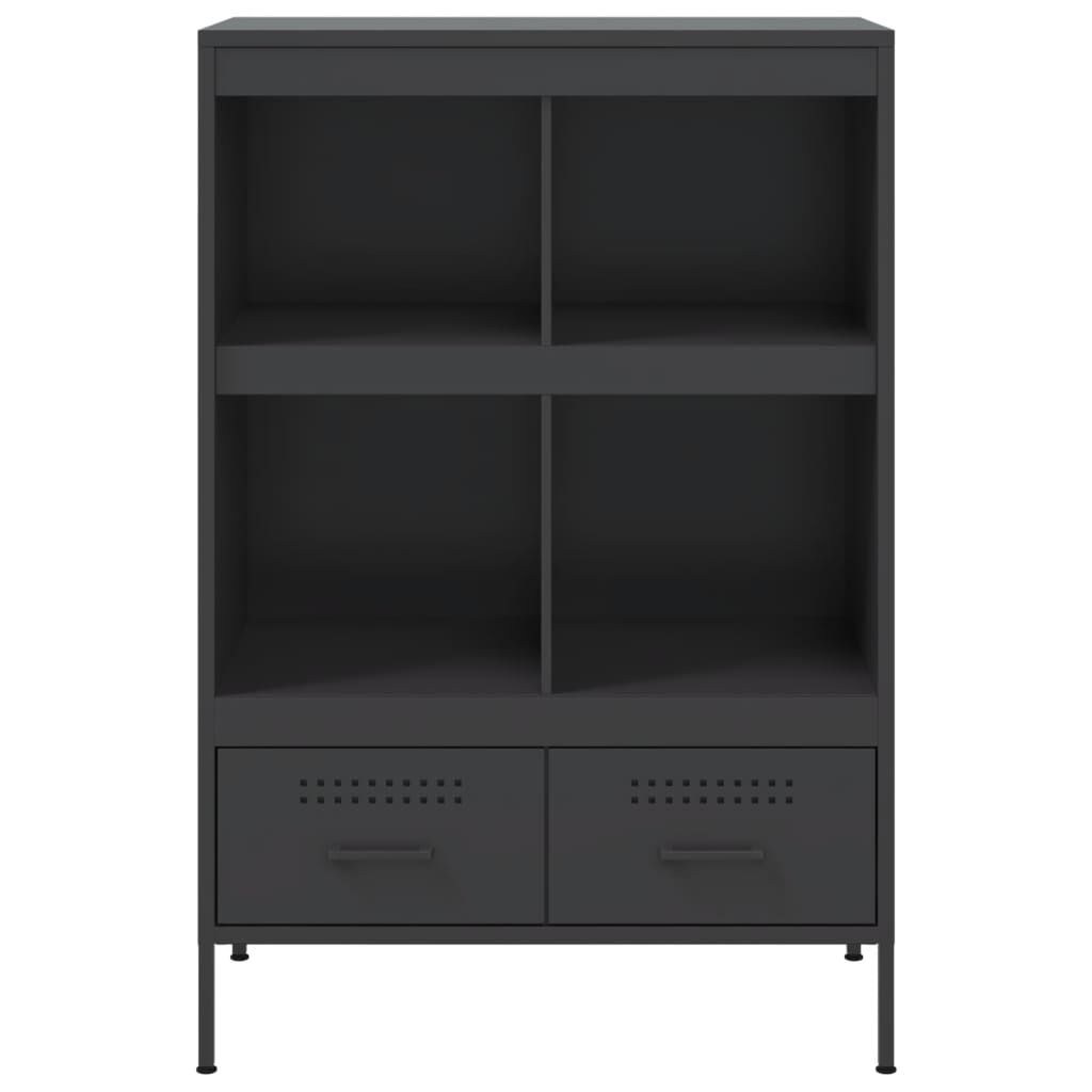 vidaXL Ντουλάπι Μαύρο 68 x 39 x 101,5 εκ. από Χάλυβα