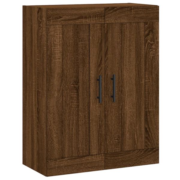 vidaXL Ντουλάπι Τοίχου Καφέ Δρυς 69,5 x 34 x 90 εκ. από Επεξεργ. Ξύλο