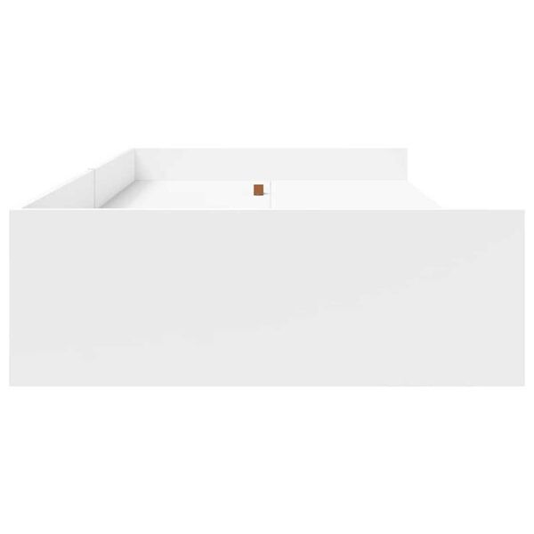 Κρεβάτι με αποθηκευτικό χώρο Λευκό 75 x 190 cm Επεξεργασμένο ξύλο