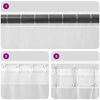 vidaXL Κουρτίνες Voile με βρόχους 2 τεμάχια Άμμος 140x140 cm