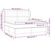 vidaXL &Kappa;&rho;&epsilon;&beta;ά&tau;&iota; Boxspring &mu;&epsilon; &Sigma;&tau;&rho;ώ&mu;&alpha; &Sigma;&kappa;&omicron;ύ&rho;&omicron; &Mu;&pi;&lambda;&epsilon; 160x200 &epsilon;&kappa;. &Beta;&epsilon;&lambda;&omicron;ύ&delta;&iota;&nu;&omicron;