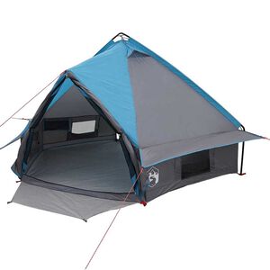 vidaXL Σκηνίτσα Teepee με στέγη Μπλε και Γκρι 490 x 410 x 210 εκ.