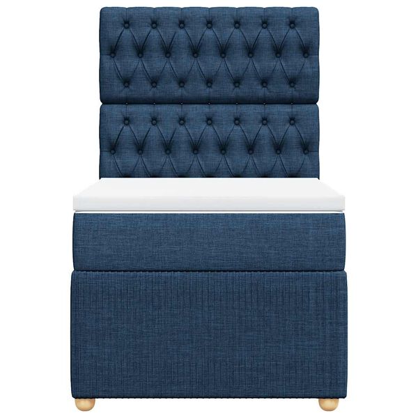 vidaXL &Kappa;&rho;&epsilon;&beta;ά&tau;&iota; Boxspring &mu;&epsilon; &Sigma;&tau;&rho;ώ&mu;&alpha; &Mu;&pi;&lambda;&epsilon; 100 x 200 &epsilon;&kappa;. &Upsilon;&phi;&alpha;&sigma;&mu;ά&tau;&iota;&nu;&omicron;