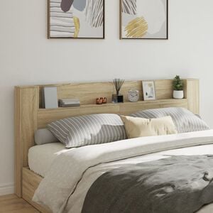 vidaXL &Kappa;&epsilon;&phi;&alpha;&lambda;ά&rho;&iota; &mu;&epsilon; &Alpha;&pi;&omicron;&theta;&eta;&kappa;. &Chi;ώ&rho;&omicron; & LED Sonoma &Delta;&rho;&upsilon;&sigmaf; 220x16,5x103,5 &epsilon;&kappa;.
