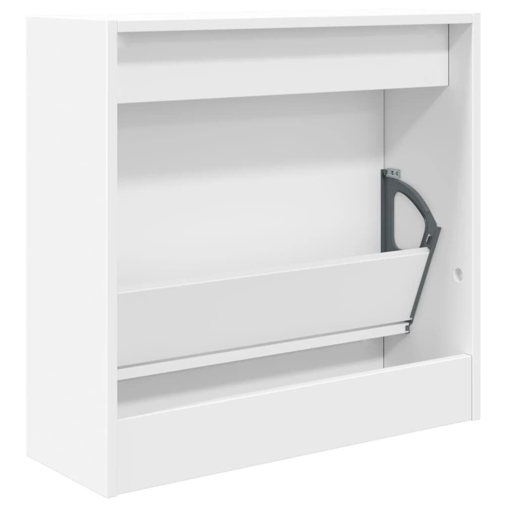 vidaXL Παπουτσοθήκη Λευκή 60 x 21 x 57 εκ. από Επεξεργασμένο Ξύλο
