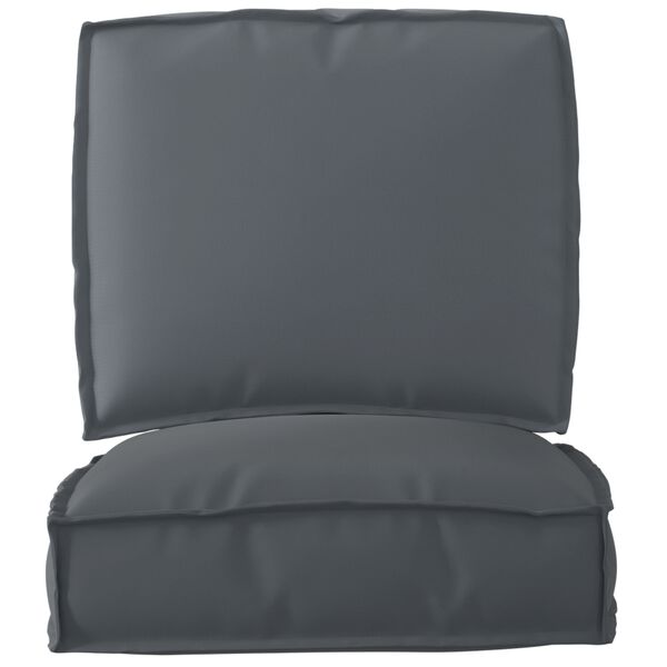 vidaXL Σετ Μαξιλαριών Πάγου 2 pcs Ανθρακί 50 x 50 x 12 cm