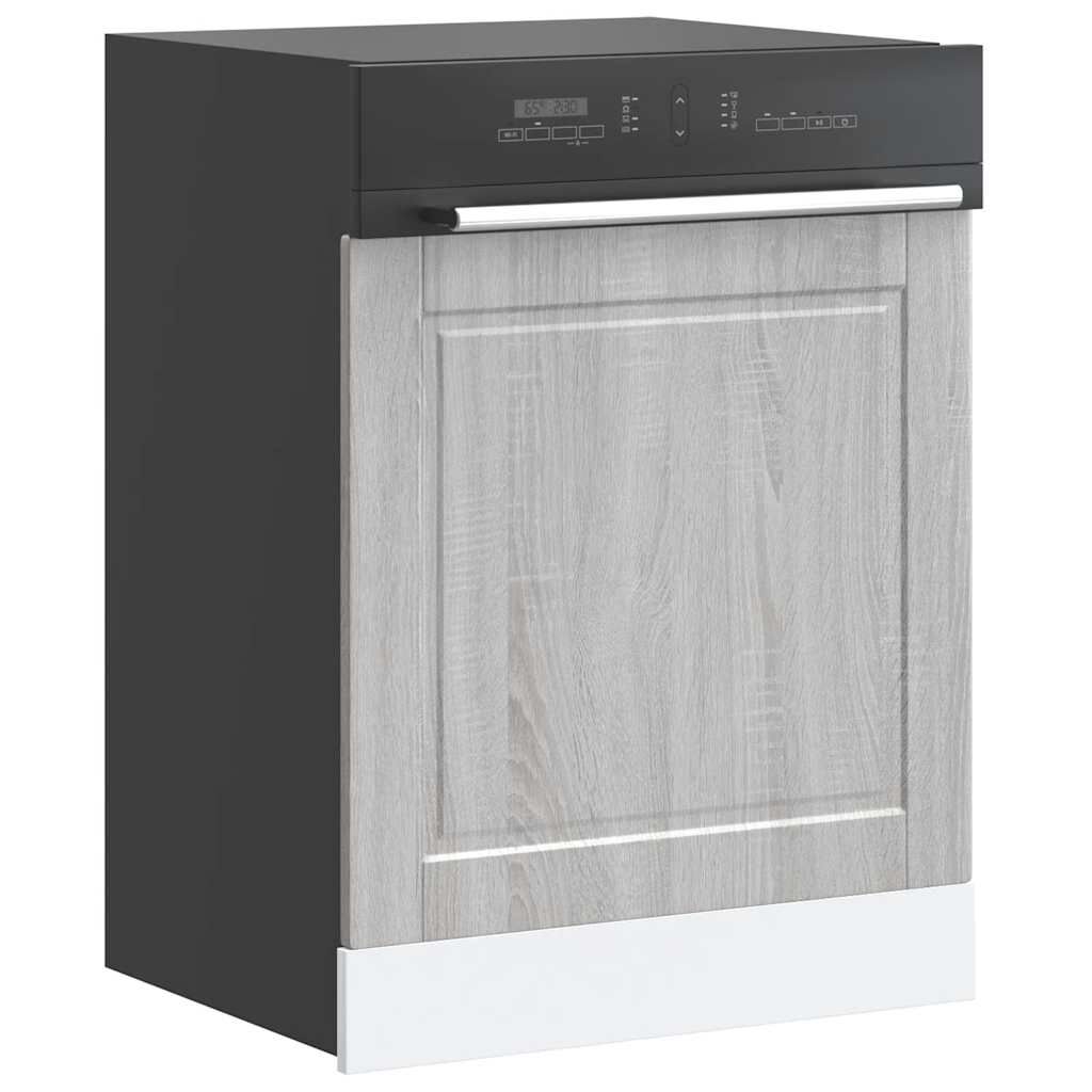 vidaXL Πίνακας πλυντηρίου πιάτων Porto Γκρι Sonoma 60x1,5x67 εκ.