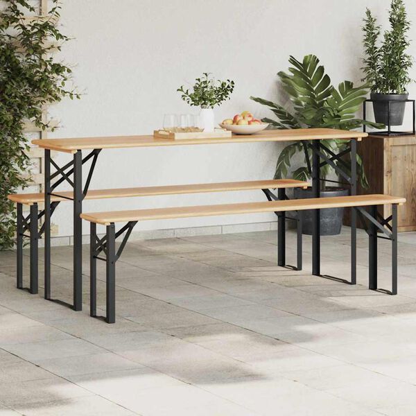 vidaXL &Pi;ό&delta;&iota; &Tau;&rho;&alpha;&pi;έ&zeta;&iota; &Mu;&pi;ύ&rho;&alpha;&sigmaf; 2 pcs &Mu;&alpha;ύ&rho;&omicron; 39 x 3 x 75 &epsilon;&kappa;