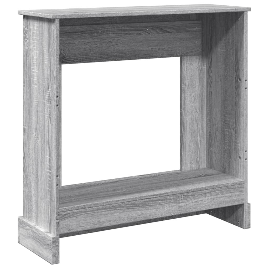 vidaXL Πλαίσιο Τζακιού Γκρι Sonoma 90x30x90 εκ. από Επεξ. Ξύλο