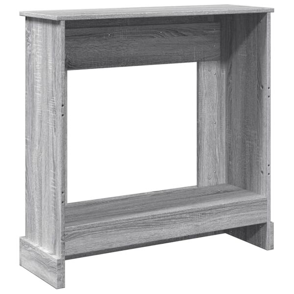 vidaXL Πλαίσιο Τζακιού Γκρι Sonoma 90x30x90 εκ. από Επεξ. Ξύλο