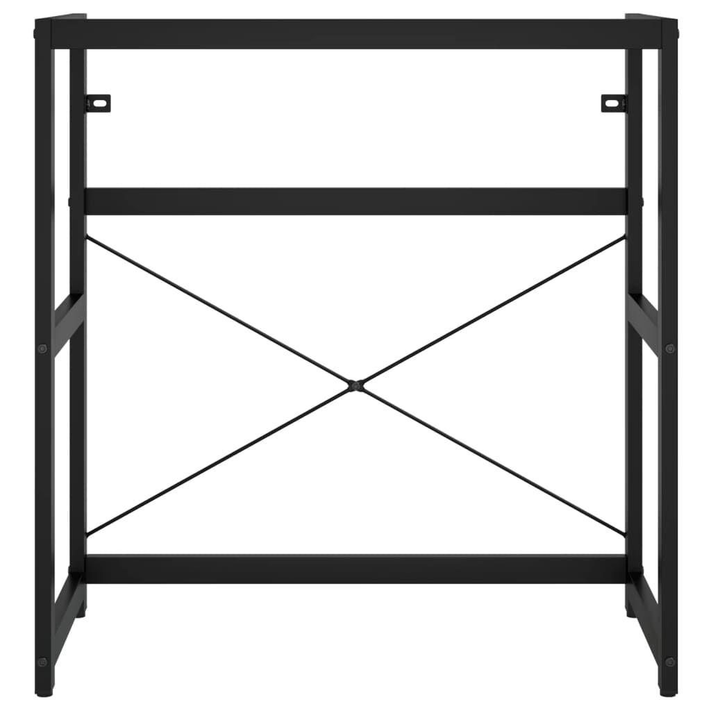 vidaXL Έπιπλο Μπάνιου Μαύρο 79 x 38 x 83 εκ. Σιδερένιο