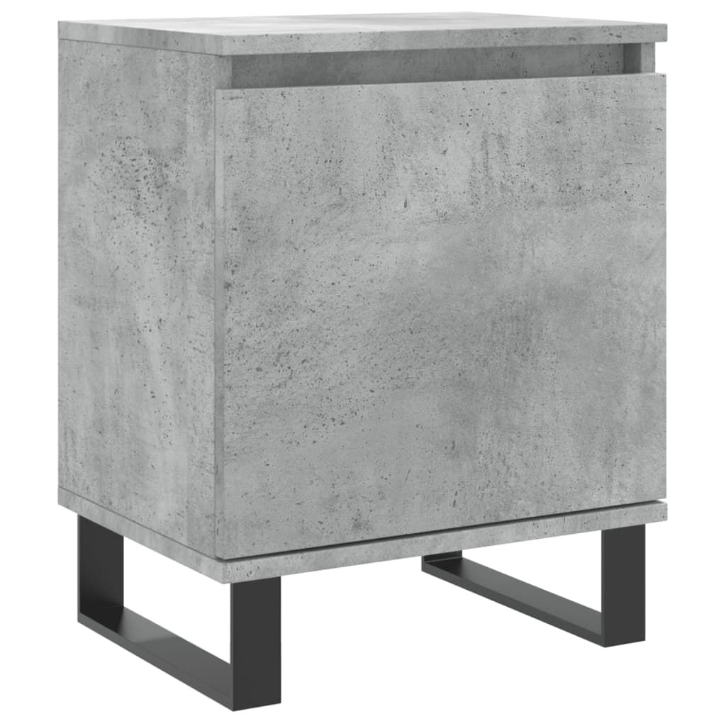 vidaXL Κομοδίνο Γκρι Σκυρ. 40x30x50 εκ. από Επεξεργασμένο Ξύλο