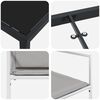 vidaXL Σέτ φαγητού για κήπο 5 pcs Λευκό 160 x 80 x 73 εκ