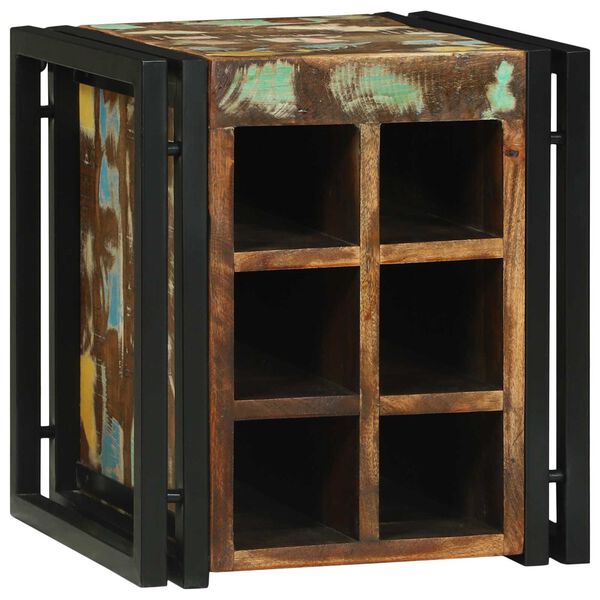 vidaXL Ράφι κρασιού 34.5x35x39 εκ. Ανακυκλωμένο ξύλο