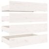vidaXL Πλαίσιο Κρεβατιού Συρτάρια Λευκό 180 x 200 εκ Super King Size