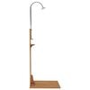 vidaXL Ντουζιέρα Κήπου 75 x 75 x 210 εκ. Μασίφ Ξύλο Teak