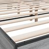 vidaXL Πλαίσιο Κρεβατιού Γκρι Sonoma 150x200 εκ. Επεξ. Ξύλο & Μέταλλο