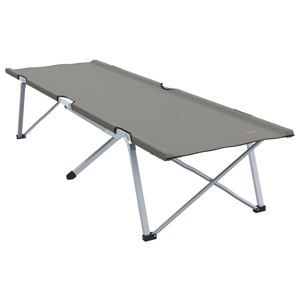 vidaXL Αναδιπλούμενο Κρεβάτι Κάμπινγκ Γκρι 62 x 194 x 42 εκ.