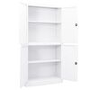 vidaXL Ντουλάπα Γραφείου 90 x 40 x 180 εκ. Λευκή Ατσάλινη