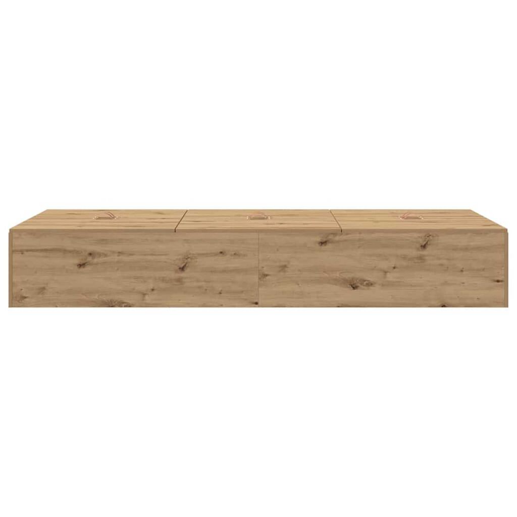 vidaXL Σκελετός Κρεβατιού artisan δρυς 200 x 80 x 31.5 εκ.
