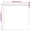 vidaXL Κουρτίνα με κουρτίνες 2 pcs Γκρι 140 x 140 cm Βελούδο
