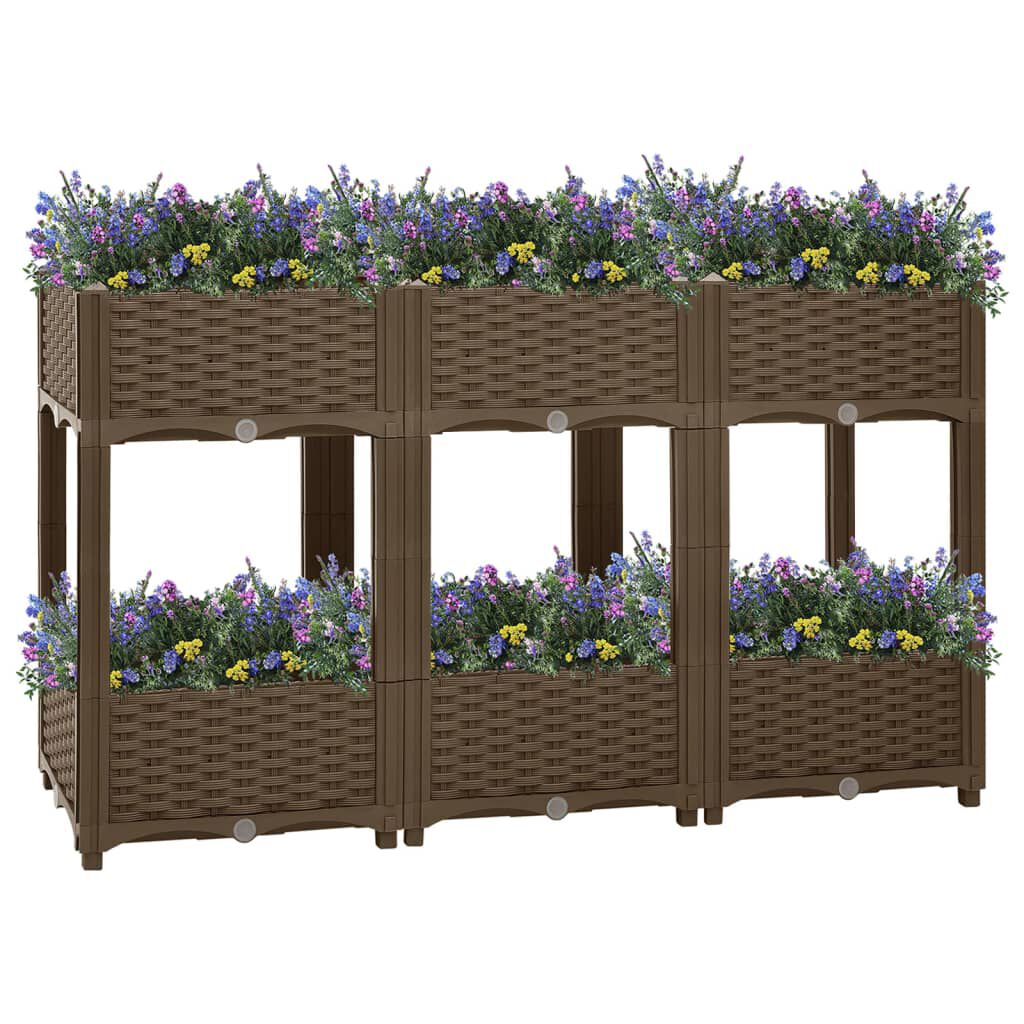 vidaXL Ζαρντινιέρα 120 x 40 x 71 εκ. από Πολυπροπυλένιο