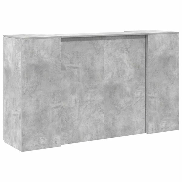 vidaXL Γραφείο υποδοχής 180x50x103,5εκ. Επεξεργασμένο Ξύλο