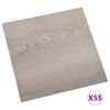 vidaXL &Pi;&lambda;ά&kappa;&epsilon;&sigmaf; &Delta;&alpha;&pi;έ&delta;&omicron;&upsilon; 55 pcs Taupe 5,11 &tau;.&mu;. PVC
