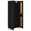 vidaXL Highboard 2 pcs &Mu;&alpha;ύ&rho;&eta; &Omicron;&xi;&upsilon;ά &Epsilon;&pi;&epsilon;&xi;&epsilon;&rho;&gamma;&alpha;&sigma;&mu;έ&nu;&omicron; &xi;ύ&lambda;&omicron;
