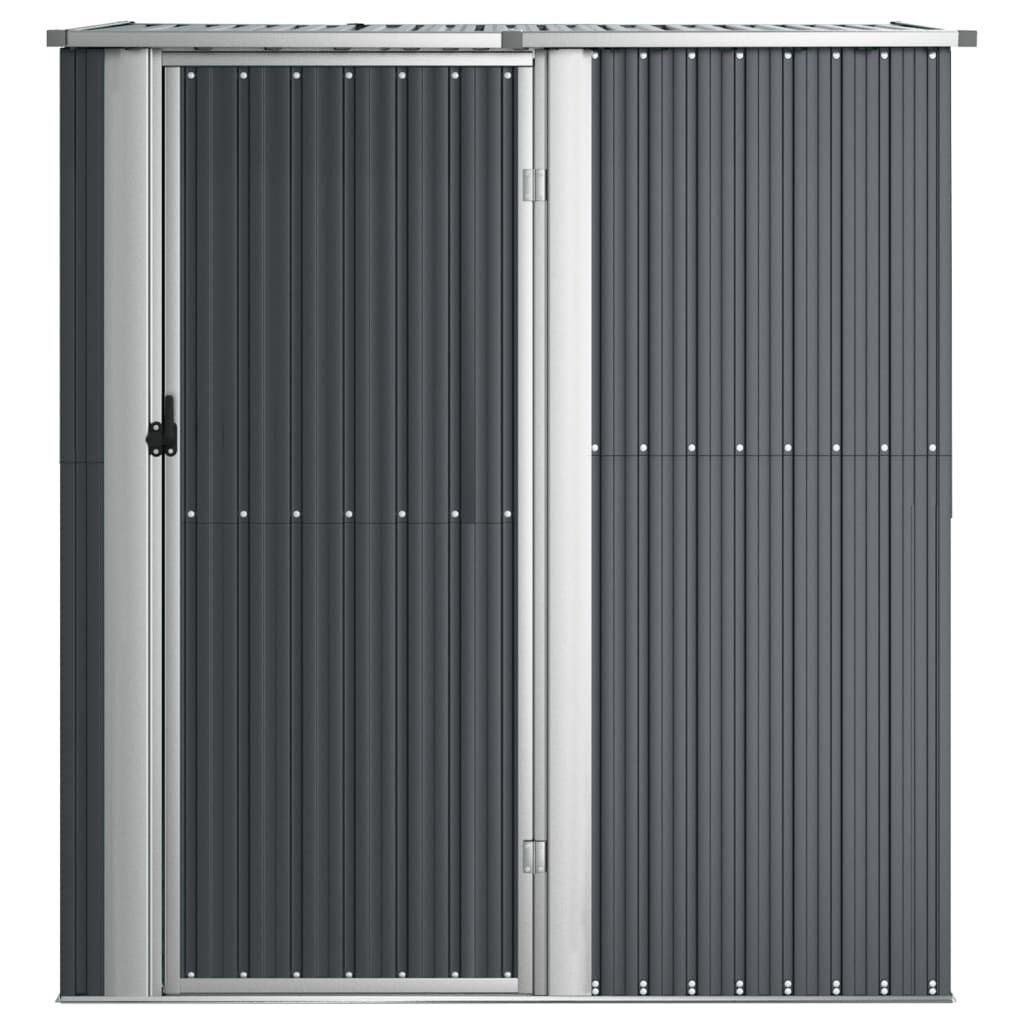 vidaXL Αποθήκη Κήπου Ανθρακί 180,5 x 97 x 209,5 εκ. από Γαλβαν. Ατσάλι