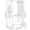 vidaXL Ράφι Καυσόξυλων Ανθρακί 40x30x80 εκ. Χάλυβας ψυχρής έλασης