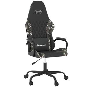 vidaXL &Kappa;&alpha;&rho;έ&kappa;&lambda;&alpha; Gaming &Mu;&alpha;&sigma;ά&zeta; &Mu;&alpha;ύ&rho;&omicron;/&Pi;&alpha;&rho;&alpha;&lambda;&lambda;&alpha;&gamma;ή &alpha;&pi;ό &Sigma;&upsilon;&nu;&theta;&epsilon;&tau;&iota;&kappa;ό &Delta;έ&rho;&mu;&alpha;