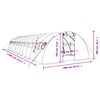 vidaXL Θερμοκήπιο Πράσινο 48 μ² 12 x 4 x 2 μ. με Ατσάλινο Πλαίσιο