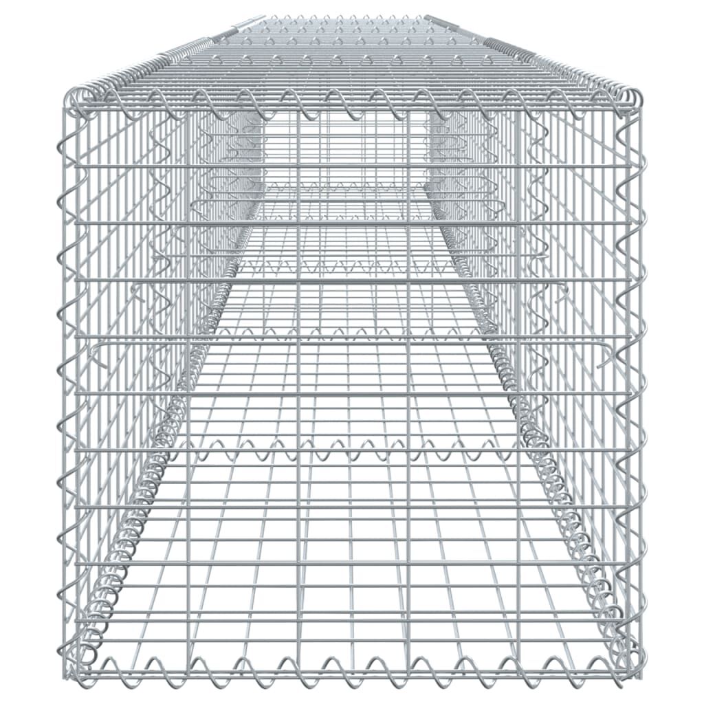 vidaXL Συρματοκιβώτιο με Κάλυμμα 500x50x50 εκ. από Γαλβανισμένο Χάλυβα