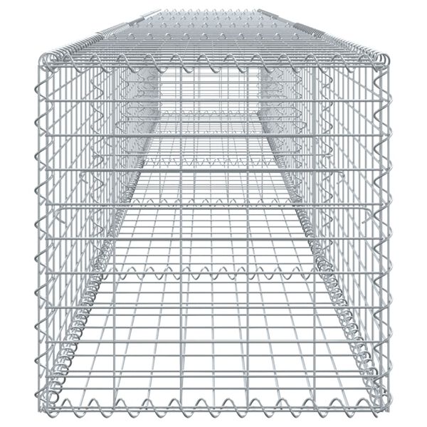vidaXL Συρματοκιβώτιο με Κάλυμμα 500x50x50 εκ. από Γαλβανισμένο Χάλυβα