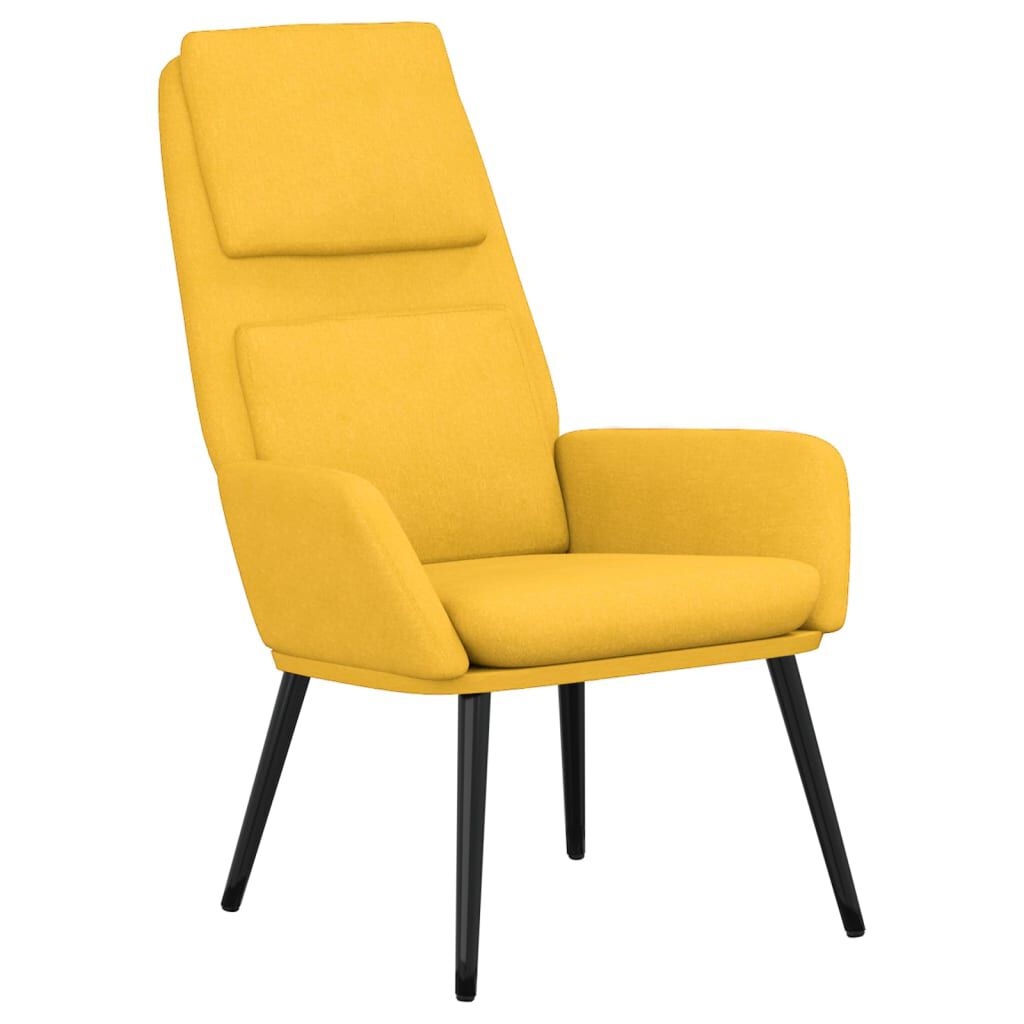 vidaXL Πολυθρόνα Relax Κίτρινο Μουσταρδί Υφασμάτινη